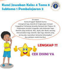 Lengkap Kunci Jawaban Kelas 4 Tema 8 Subtema 1 Pembelajaran 3 Kunci Jawaban Tematik Lengkap Terbaru Simplenews