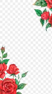 Red Rose Border Frame Png For Social Media Post Free Image By Rawpixel Com Boom In 2020 Red Roses Free Illustrations Bloom