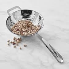 All Clad 3 Piece Stainless Steel Strainer Set Williams Sonoma Strainer Weeknight Dinner Recipes Easy Stainless Steel Colander