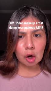 POV: Mean makeup artist doing your makeup #fyp #asmr #asmrdoingyourmakeup  #asmrroleplays