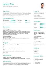 Have a look at these cv templates and try to make your own one. Polymer Engineer Resume Sample Resumekraft
