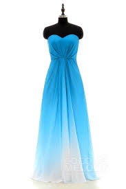 Usd 109 Sweetheart Floor Length Chiffon Dress Lozf15045 Sleeveless Bridesmaid Dresses Ombre Bridesmaid Dresses Blue Wedding Dress Royal