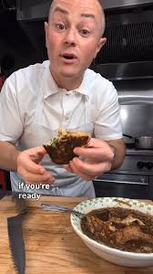 let's make French onion soup #soup #soupseason, 2 tbsp butter, 4 onions,  thin sliced, water as needed, 3-4 sprigs thyme, 4-6 garlic cloves, minced,  2-3 tbsp balsamic, 1 cup wine or brandy, 2 qts beef ...