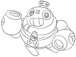 Dibujos De Brawl Stars Para Colorear Tick