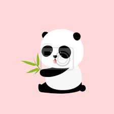 Animaux de dessin animé mignon bébé panda | vecteur premium. Illustration Vectorielle Un Panda Geant De Dessin Anime Mignon Peintures Murales Tableaux Sauvage Heureux Conception Myloview Fr
