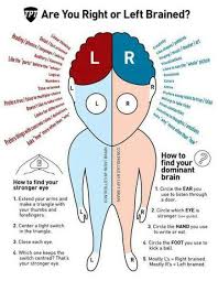 One Brain Split Into Halves Left And Right Which Are You Right Brain Left Vs Right Brain Psychology Facts