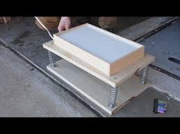 Diy Simple Vibrating Table Mikes Inventions Youtube Cement Diy Homemade Tables Diy
