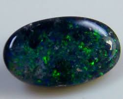Black Opal Ideal Ring Stone Green Hues 50 Cts Qo 2377 Black Opal Lightning Ridge Black Opal Opal