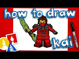 How To Draw Kai From Ninjago Art For Kids Hub Art For Kids Hub Ninjago Drawings