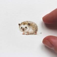Miniatur Wasserfarb Tiere Kleinkunst Von Julia Las Tiere Malen Illustration Tiere Tierillustration