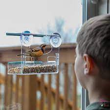 Even if it is pretty small, the feeding tray is a bit deep, enough to hold 1.5 cups of seeds. Bird House Feeder Window Mount Seed Tray Close Viewing Watching Box Suction Cup Window Bird Feeder Bird House Feeder Bird Feeders
