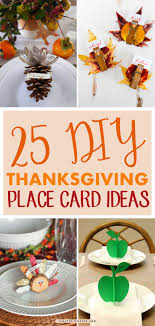 Diy wood slice turkey place card for thanksgiving. 25 Awesome Diy Thanksgiving Place Card Ideas