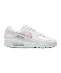 Women's air max motion low cross trainer, bio beige/metallic cool. Nike Air Max 90 Damen Weiss Rosa Grun F100 Lifestyle Freizeitschuh