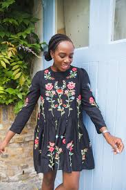Dole it up in a chic black zara embroidered dress with geometric and floral embroidery. Zara Black Embroidered Dress Cheap Online