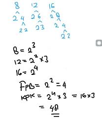 Dari buku novel atau pdf, terlihat jelas bahwa perlakuan yang diberikan kepadanya dalam keluarga adalah meremehkan dan tidak. Tentukan Fpb Dan Kpk Dari 8 12 16 Brainly Co Id
