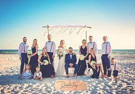 Wedding Party Portrait At Diamondhead Beach Resort Fort Myers By Doodle Fly Photography Wedding Party Poses Beach Wedding Photos Photography