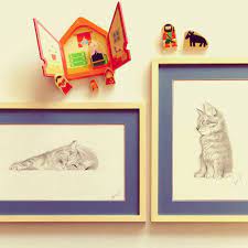 Gatti Gatti Gatti In Cornice Cornici Disegni A Matita Disegni
