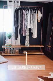 Rolling Diy Garment Rack For Your Wardrobe Diy Clothes Rack Diy Closet Storage Industrial Clothing Rack