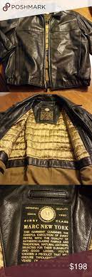 Mens Marc New York Black Leather Jacket Leather Jacket Black Leather Jacket Marc New York