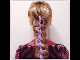 прически на последний звонок с бантами на короткие волосы Zigzag Ribbon Braid Kosa Zigzag S Lentami Youtube Ribbon Hairstyle Long Hair Girl Hair Styles