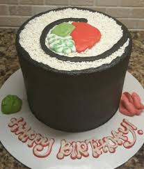 Sushi Cake All Buttercream Sushi Cake Sushi Cake Birthday Cake