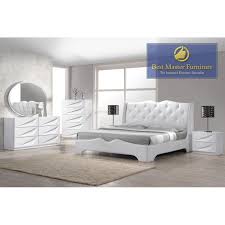 Made of wood and engineered wood. Madrid Bedroom Best Master Furniture Bedroom Set Eastern King Bed Color Off White