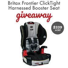 Britax Frontier Clicktight Harness 2 Booster Car Seat Giveaway Ends 10 3 Britax Frontier Britax Booster Car Seat