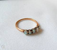 3.24 carat opal diamond 18 karat rose gold ring. Antique 14k Rose Gold Fire Opal Ring Sz 6 1 4 5 Stones Estate 465025337