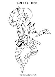 Maschere Di Carnevale Tradizionali Italiane Da Colorare Carnevale Disegni Da Colorare Disegni Da Colorare Per Bambini