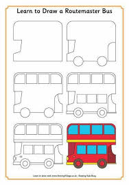 Doubble Decker Bus Carnets De Croquis Dessins Faciles Mouton Dessin