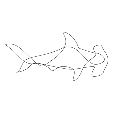 One Line Hammerhead Shark By Addillum Onelinetattoo Single Line Drawing Of Hammerhead Shark Great As A Tatt Line Tattoos Line Drawing Tattoos One Line Tattoo