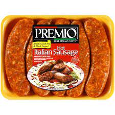 Italian sausage can basically be split into two types: Premio Foods Inc Hot With Real Crushed Red Black Pepper Italian Sausage 20 Oz Walmart Com Walmart Com