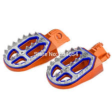Billet Cnc Foot Pegs Rests Footrest Pedals For Ktm 65 85 125 150 200 250 300 400 450 520 525 530 Sx Sx F Exc Exc Ktm Motorcycle Accessories Freeride
