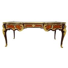 French 19th Century Louis Xv Style Gilt Bronze Mounted Kingwood Bureau Plat Desk For Sale At 1stdibs