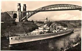 The transporter bridge was opened in 1914 and served many pedestrians, cycler and cars for. The Deutschland Grunentaler Hochbrucke Kiel Canal Battleship Bigger Boat Warship