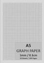 A5 Graph Paper 1mm 0.1cm: 148mm x 210mm, Graph Pad, 1/5/10 mm Square