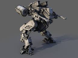 Robot 3d Model Mech Combat Robot Robot Concept Art