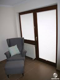 Sichtschutz An Der Balkontur Mit Plissees Von Sensuna Plissee Weiss Dekoration