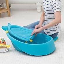 Amazon Com Skip Hop Baby Bath Tub 3 Stage Smart Sling Tub Moby Blue Baby
