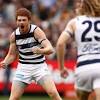 Gary rohan produced a perfect set shot under pressure to win the game for geelong. 1