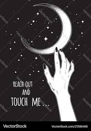 Reaching for the Moon – Royalty-Free Vector | VectorStock