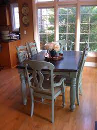 People Are Putting Chalk Paint On Just About Everything I Ve Got To Admit I Like The Flat Finish It Kitchen Table Makeover Kitchen Table Redo Paint Furniture
