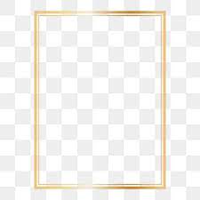 Rectangle Golden Frame Clipart Png Rectangle Frame Golden Rectangle Frame Png And Vector With Transparent Background For Free Download Frame Clipart Frame Border Design Clip Art