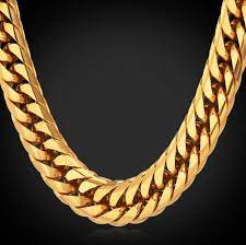 Big Chunky Gold Chain For Men 18k Gold Plated Thick Stainless Steel Men Necklace Gold Chains For Men Chunky Gold Chain Chains For Men