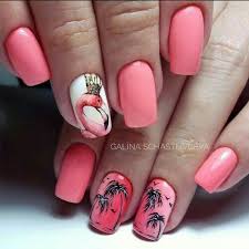 The Most Beautiful Flamingo Nail Art Designs Tropical Nail Designs Flamingo Nails Nail Art Summer