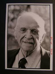 Glossy Press Photo 1985 Edward Bernays Nephew of Dr Sigmund Freud