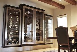 Showcase your wine bottles with beautiful wine storage solutions from winevine imports. Glass Wine Cellar Custom Cabinet Or Wine Room