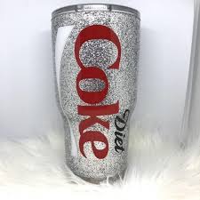 Diet Coke Gift Glitter Tumbler Personalized Tumbler Personalized Gift Glitter Tumbler Cups Custom Tumbler Cups Tumbler Cups Diy
