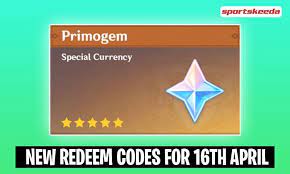 Act fast and redeem it for 60 primogems and 10,000 mora. Genshin Impact Redeem Codes To Get Free Primogems In April 2021 April 16th