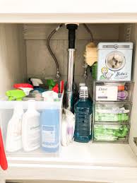 To store cleaning supplies under sink. 07 25 How To Organize The Mess In Bathroom Under Sink Cabinets Natasha Ash Blog